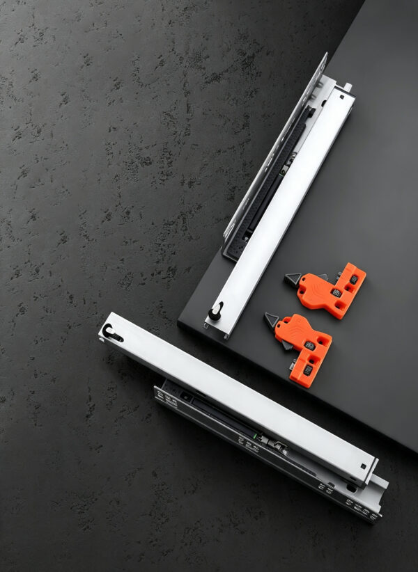 Three-Section Support Cushion Slide Rail